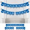 Big Dot of Happiness Blue Graduation Bunting Banner - Party Decorations - Congrats Grad 2026